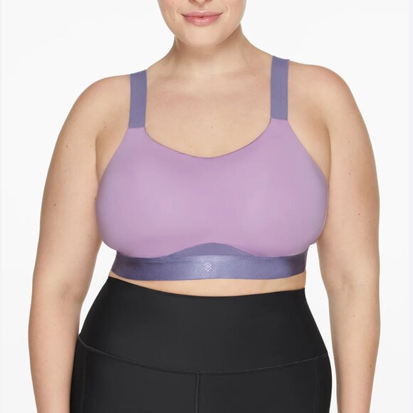 THIRD LOVE Kinetic Adjustable Sports Bra Lilac 38F - Picture 1 of 10